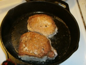 Browning Thick Cut Pork Chops.