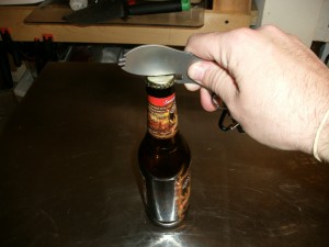 Bottle Opining with the Eat'N Tool