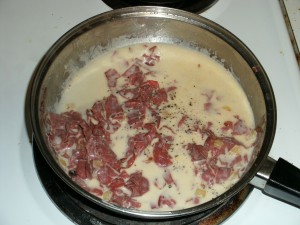 Making the gravy