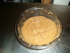 Almond butter mixed in