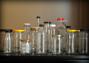 Glass Jars Trash