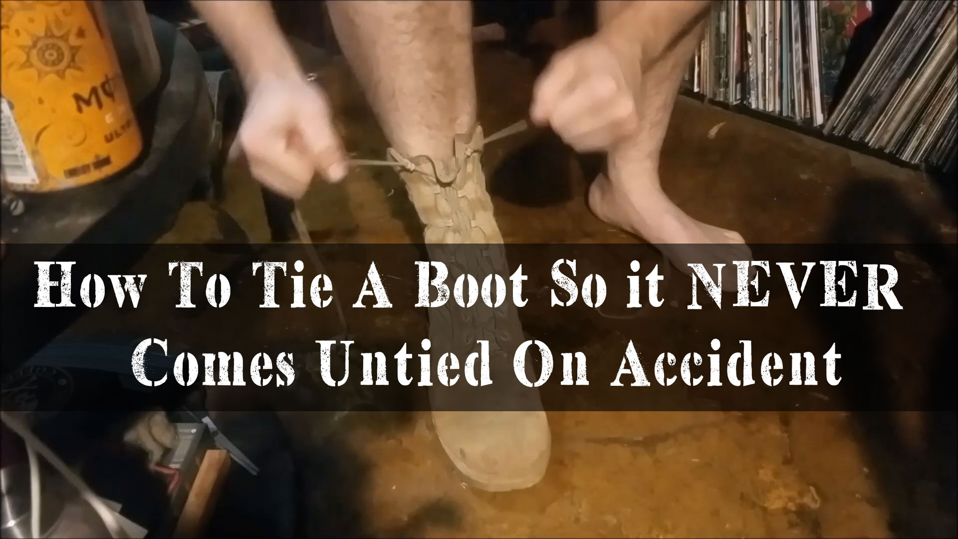 How To Tie A Boot So it NEVER Comes Untied On Accident