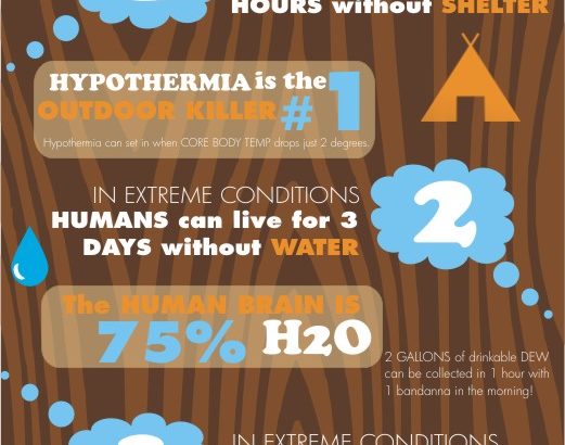 The Survival Rule Of 3's Infographic