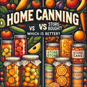 canned goods vs home preservation