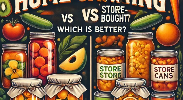 canned goods vs home preservation